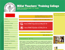 Tablet Screenshot of millatttcollege.org